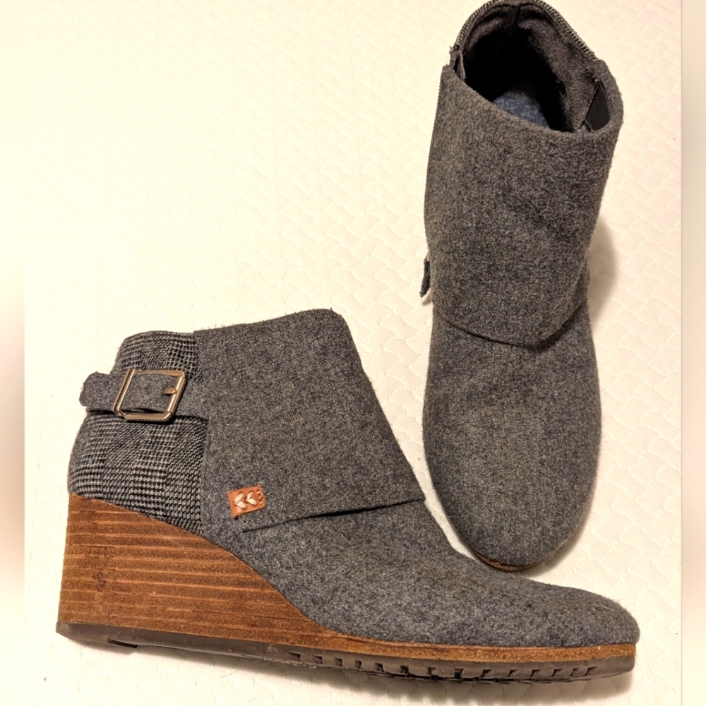 Dr. Scholl's Women Bootie Wedge Gray 9